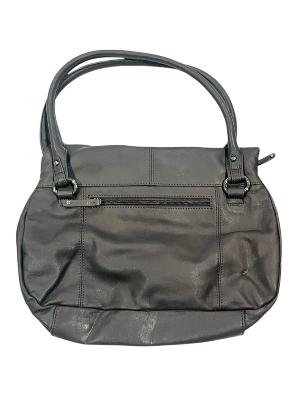 TIGNANELLO Genuine Leather Gray / Grey Women's Purse - NEW - Picture 4 of 7